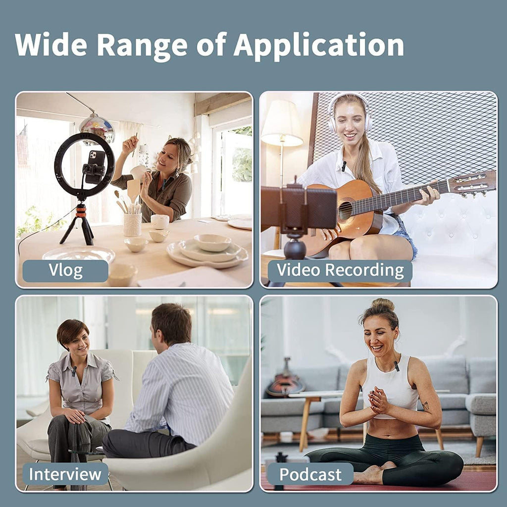 K9 Dual Wireless Lavalier Microphone | Plug & Play USB Type-C  Mic with Auto Sync & Noise Reduction