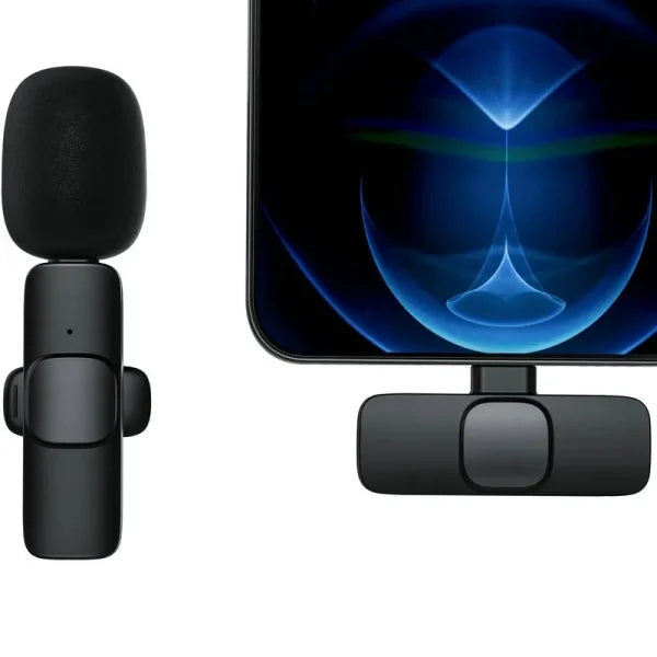 K8 Type-C Wireless Lavalier Microphone | Portable Noise-Cancelling Mic for Android, Vlogging, Live Streaming & More