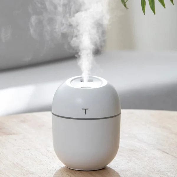 Humidifier With Warm LED Outline | USB Portable Air Humidifier | For Home, Office & Car | 220ml Mist Air Freshener